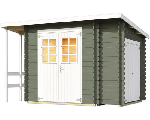 Gartenhaus aus Holz mit Doppeltür und Fenster