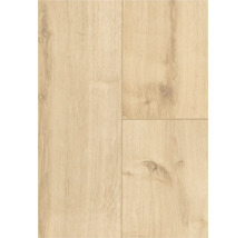 Nahaufnahme von Laminatboden in Holzoptik