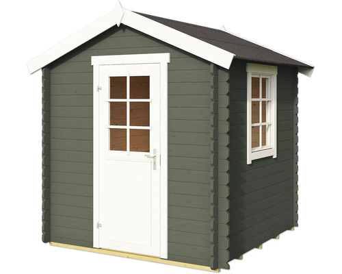 Holzgartenhaus mit Tür und Fenster