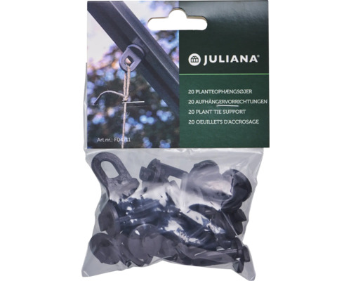 Juliana Pflanzenhaken Set mit 20 Stück in einer Verpackung