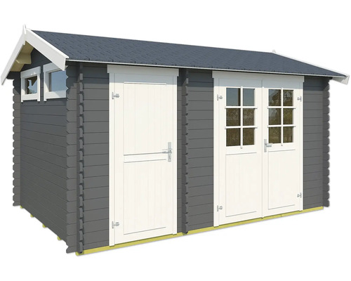 Gartenhaus aus Holz mit Fenster und Doppeltür