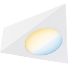 Dreieckige Wandleuchte mit ovalem Lichtausschnitt