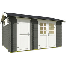 Holzgartenhaus mit Doppeltür und Einzeltür