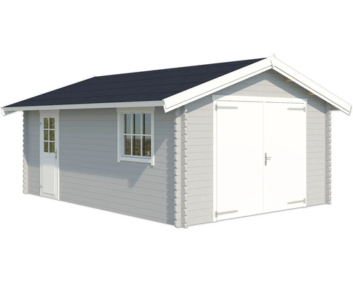 Holzgartenhaus mit Doppeltür, Seitentür und Fenster