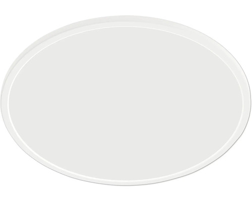 LED Deckenleuchte dimmbar 16W 2000 lm 2200- 6500 K Ø 29 cm Valen weiß mit Fernbedienung Ovaler Spiegel ohne Rahmen