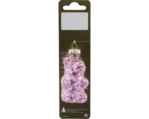 Teddybär Christbaumkugel mit Sternen