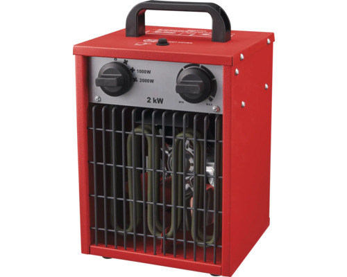 Elektroheizer mit 2 Kilowatt Leistung und Tragegriff