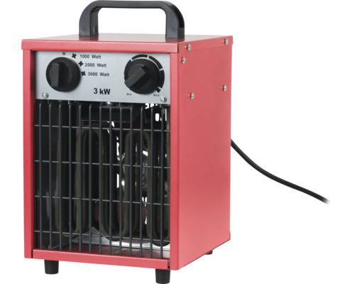 Elektroheizer mit 3 Kilowatt Heizleistung und Tragegriff