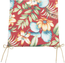 Stuhlkissen mit Blumenmuster und Bindebändern