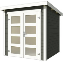 Gartenhaus mit Doppeltür und Glasfenstern