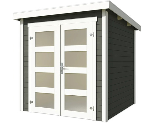 Gartenhaus mit Doppeltür und Glasfenstern