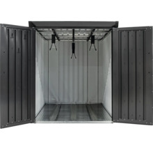 Fahrradgarage WESTMANN Velos 1 inkl. Boden 133 x 222 x 151 cm schwarz