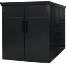 Fahrradgarage WESTMANN Velos 2 ohne Boden 133 x 222 x 151 cm schwarz