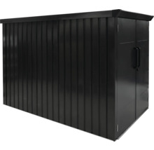 Fahrradgarage WESTMANN Velos 2 ohne Boden 133 x 222 x 151 cm schwarz