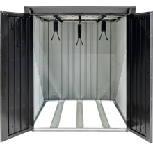 Fahrradgarage WESTMANN Velos 2 ohne Boden 133 x 222 x 151 cm schwarz