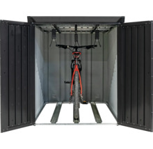 Fahrradgarage WESTMANN Velos 2 ohne Boden 133 x 222 x 151 cm schwarz