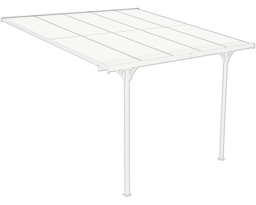 Freistehendes Carport mit transparenter Überdachung