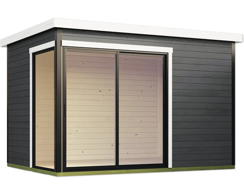 Gartenhaus mit Schiebetür und Fenster