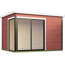 Holzgartenhaus mit Schiebetür