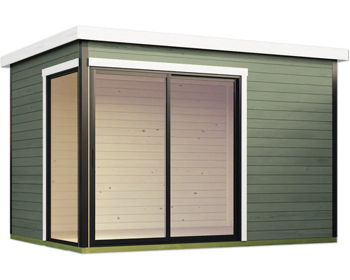 Gartenhaus mit Schiebetür und Fenster