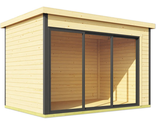 Gartenhaus mit Schiebetür aus Holz