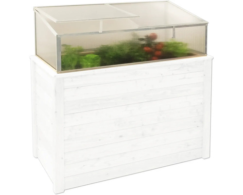 Hochbeet mit Frühbeetaufsatz für den Garten