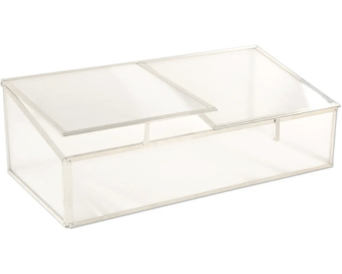 Frühbeetkasten mit transparenten Wänden und Deckel