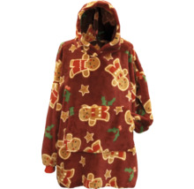 Kapuzenpullover mit Lebkuchenmann und Sternen Muster