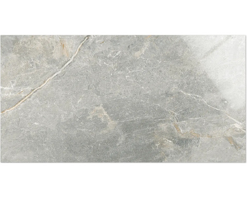 Feinsteinzeug Wand- und Bodenfliese PROVENZA gris lappato 60 x 120 cm x 9,2 mm rektifiziert Fliese mit Marmoroptik