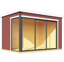 Gartenhaus mit Glasschiebetüren