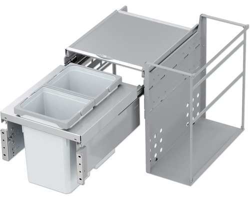 Mülltrennsystem Einbaumülleimer für Wasseraufbereitung Space Water-Plus VS ENVI Anzahl Fächer 2 x 10 Liter silber grau Mülltrennsystem Einbaumülleimer für Wasseraufbereitung Space Water-Plus VS ENVI Anzahl Fächer 2 x 10 Liter silber grau