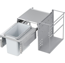 Einbaumülleimer für Wasseraufbereitung Space Water-Plus VS ENVI 22 l silber grau