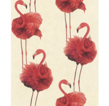 Tapete mit Flamingomotiven