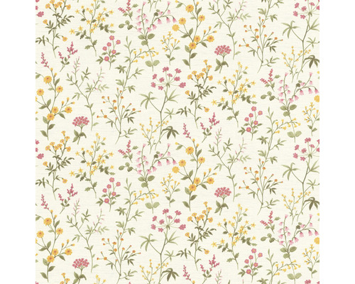 Selbstklebende Vliestapete 370317 Daisy Blume weiss 6x0,53m Blümchentapete mit floralem Muster