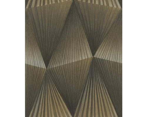 Selbstklebende Vliestapete 370713 Cairo schwarz 6x0,53m Tapete mit geometrischem Fächer-Design