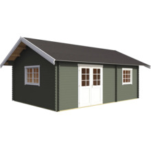 Gartenhaus mit Dach, Fenster und Doppeltür