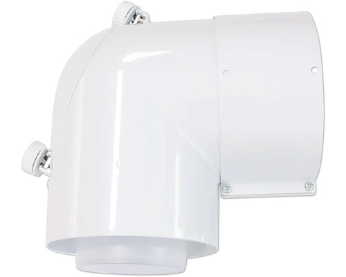 Rohrknie für Lüftungsanlagen mit Verstellmechanismus