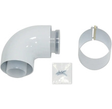 Dunstabzugshaube Abluftbogen mit Rohrschelle und Schrauben