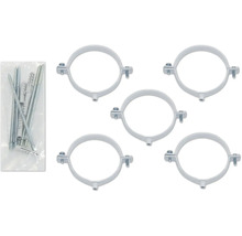Rohrschellen Set mit Schrauben und Dübeln