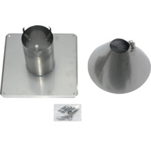 Vogelhaus-Montageset mit Montageplatte, Kegel und Befestigungsmaterial