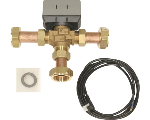Vaillant 3-Wege-Umschaltventil 1" oder 1 1/4" für Multispeicher allSTOR VPS 0020036743 Dreiwegeventil mit Stellantrieb, Dichtung und Kabel
