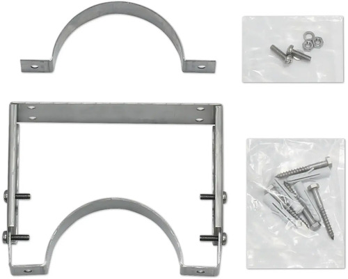 Rohrbefestigungsschelle mit Befestigungsmaterial