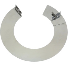 Rohrmanschette aus Metall mit Befestigung