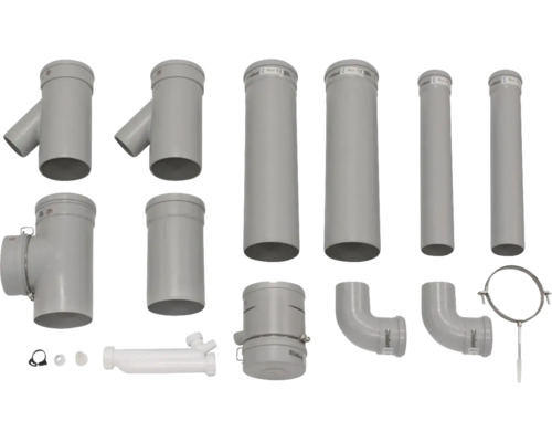 Vaillant Basis-Anschluss-Set DN130 PP für 2 Geräte/2er-Kaskade an Angasleitung 0020042761 Verschiedene Abgasrohre und Zubehörteile