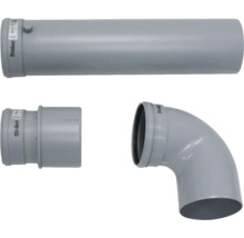 Vaillant Abgasrohrsystem mit Rohr, Bogen und Übergangsstück