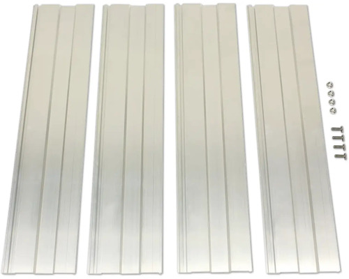 Vaillant Beladungsplatten zur Freiaufstellung/Flachdachmontage 2 Stück 0020137768 Vier weiße, geriffelte Kunststoffplatten mit zugehörigen Schrauben