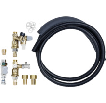 Anschlussgarnitur für Heizkörper mit Wellrohr