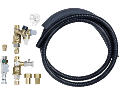 Anschlussgarnitur für Heizkörper mit Wellrohr