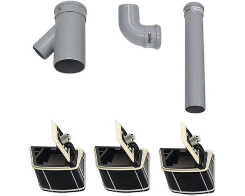 Abflussrohre und Geräteanschlüsse für Sanitäranlagen