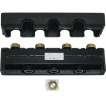 Heizkreisverteiler mit Isolierung und Anschlussverschraubung